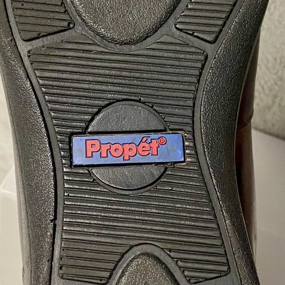 Propet Brown Leather Elite Walkers Women’s Size 8X (2E) Wide Steel Shank Lace Up - Picture 9 of 11